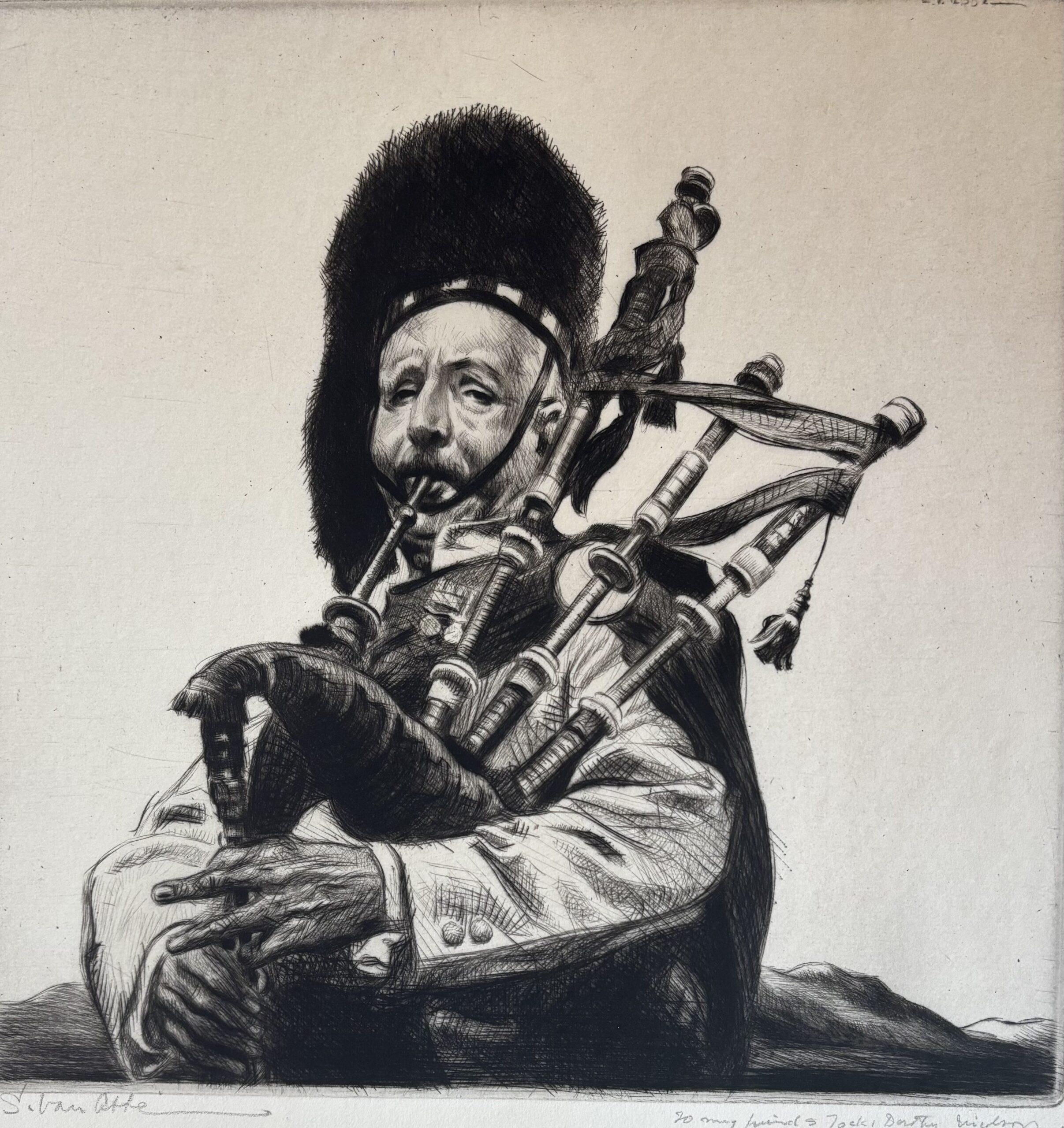 The Scottish piper
